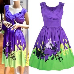 Disney Parks Dress Shop Maleficent Purple Dress Small